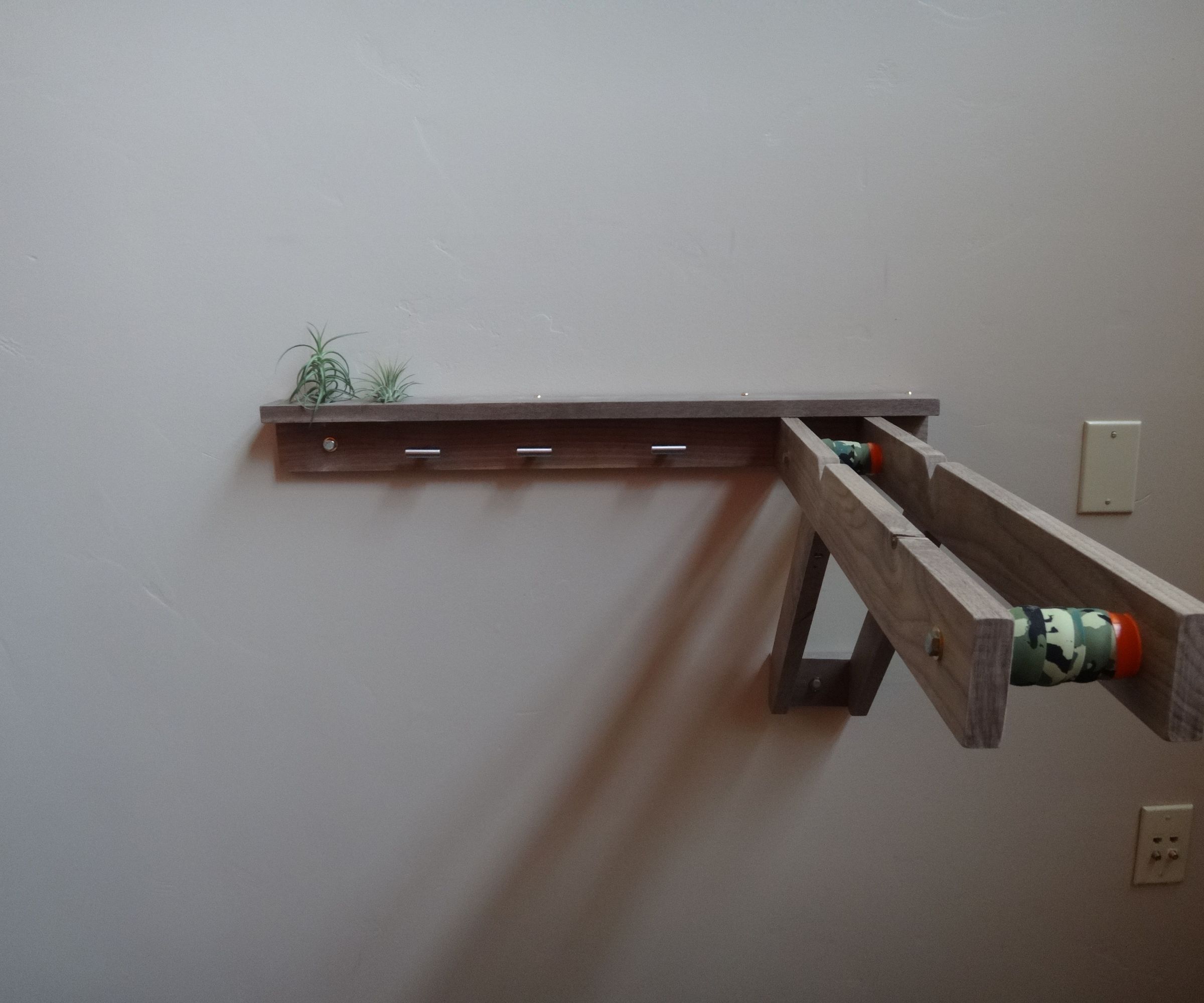 Wall Bike Rack With Plants