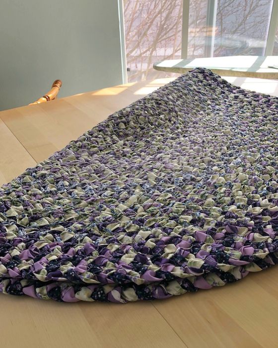 Sewed Rug A Hand Woven and Hand Sewn Rag Rug : 8 Steps (with Pictures ...