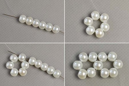 Make 2 Pearl Beads Loops