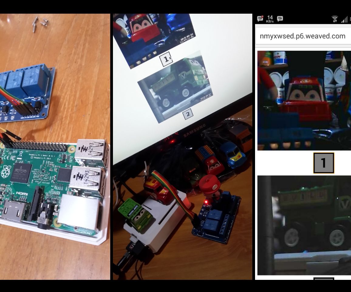 Monitor Camera and Relay Control Over Internet