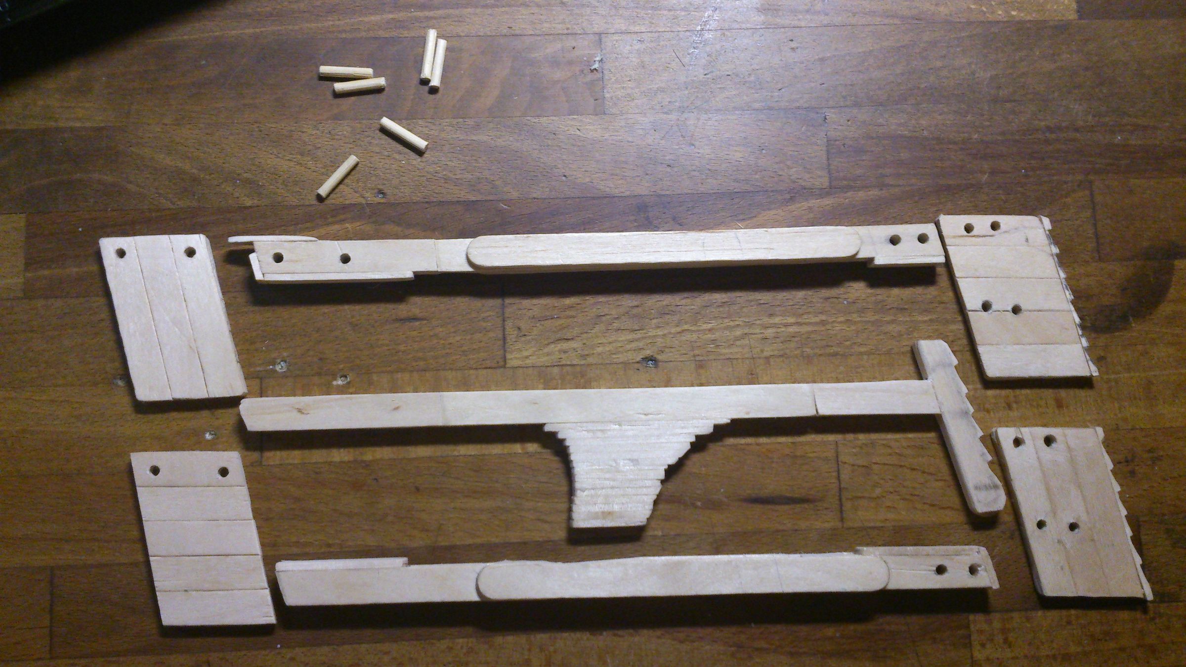 Popsicle Stick Rubber Band Gun "Escalator Action" 7 Steps (with