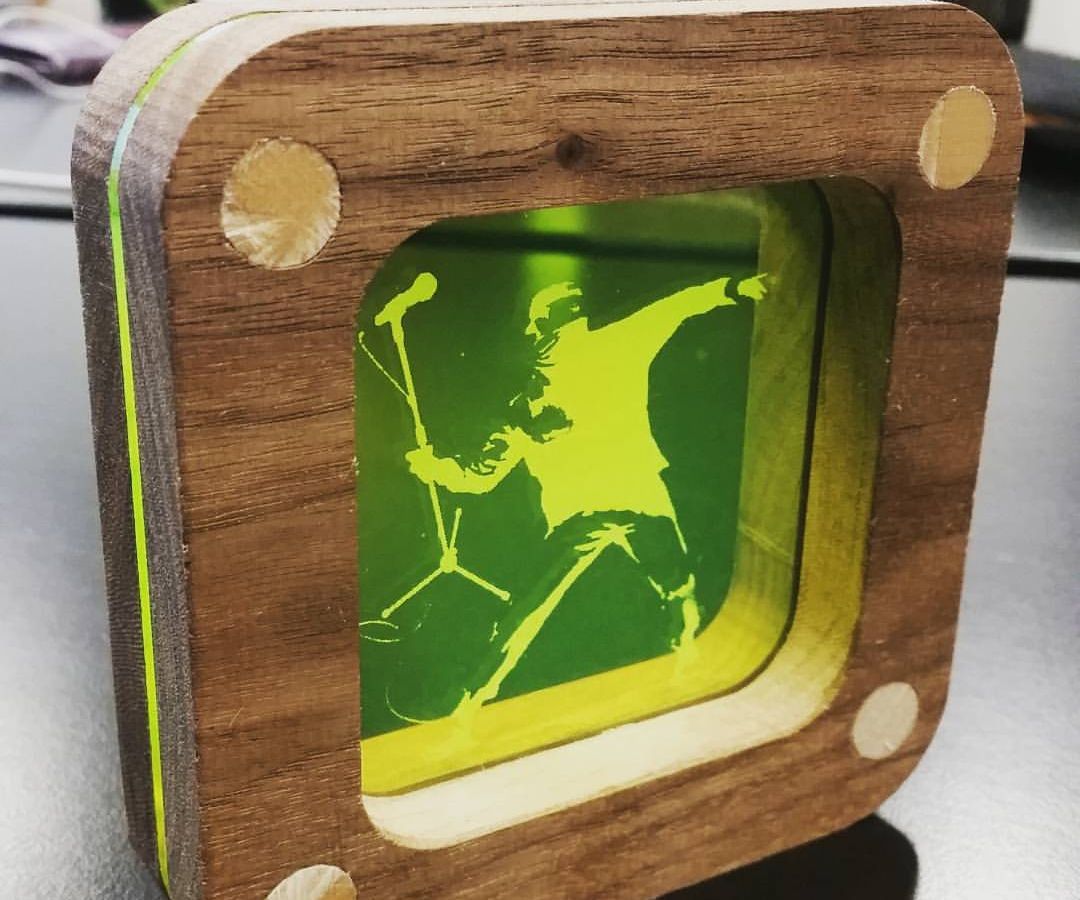 Laser Etched Photo Frame