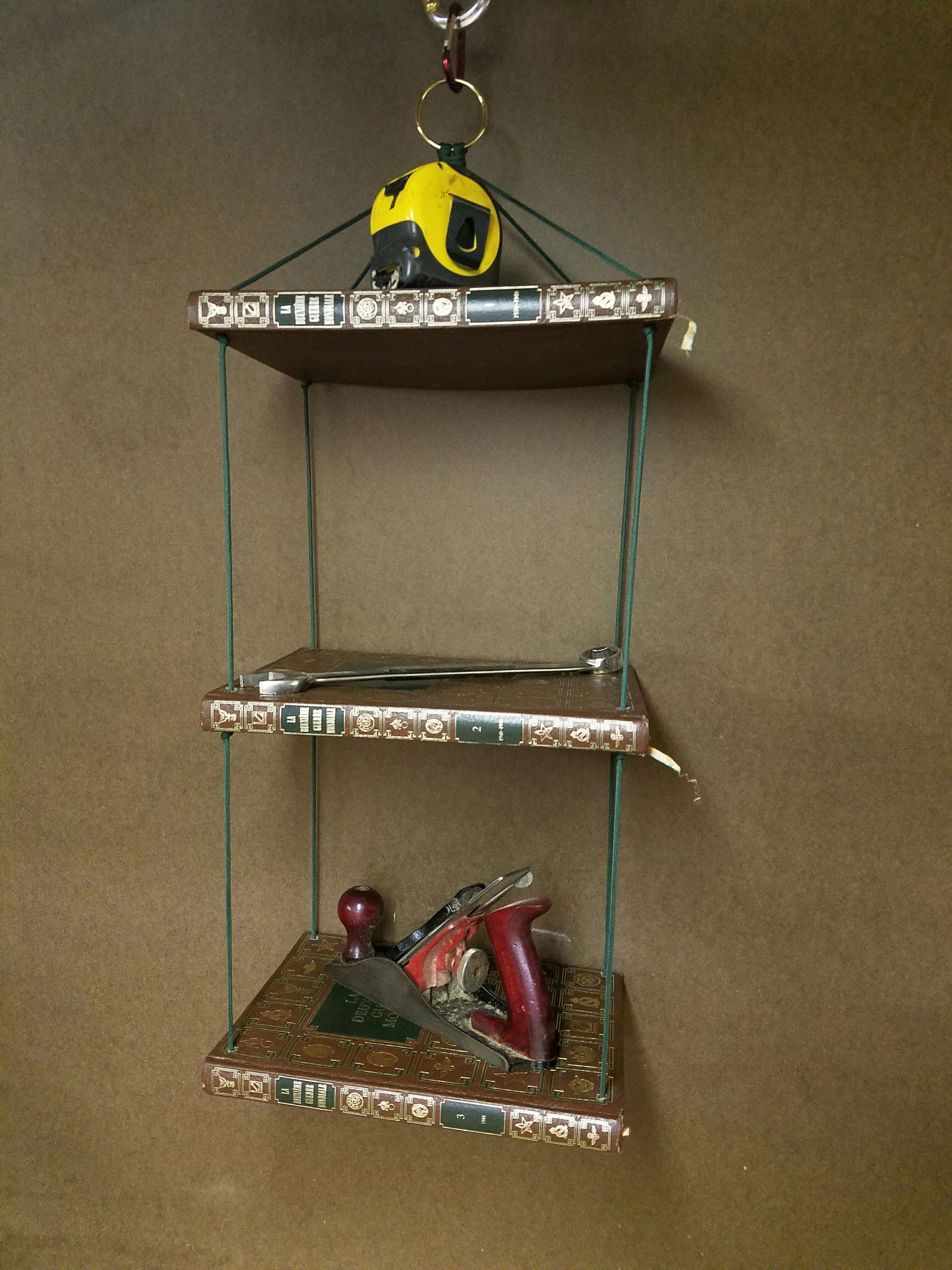 Flat Pack Hanging "Book" Shelf