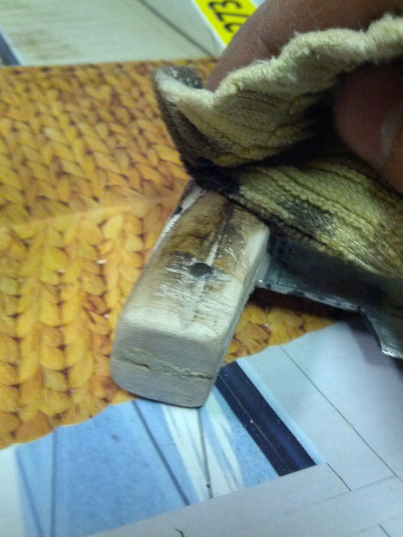 Adding a Handle to Your Knife: Staining 
