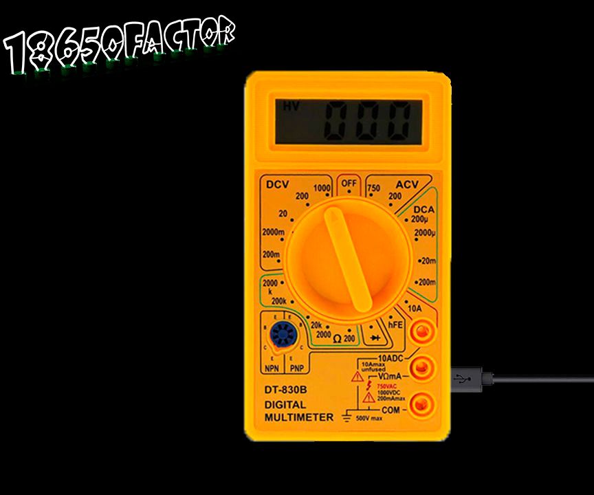 Multimeter Upgrade on Li-ion Battery With Charging From USB