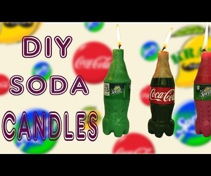 Make Mini Coca Cola & Sprite Candles DIY Soda Candles
