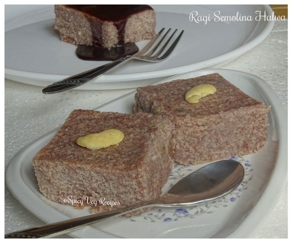 Finger Millet-Semolina Pudding-Ragi-Sooji Halwa