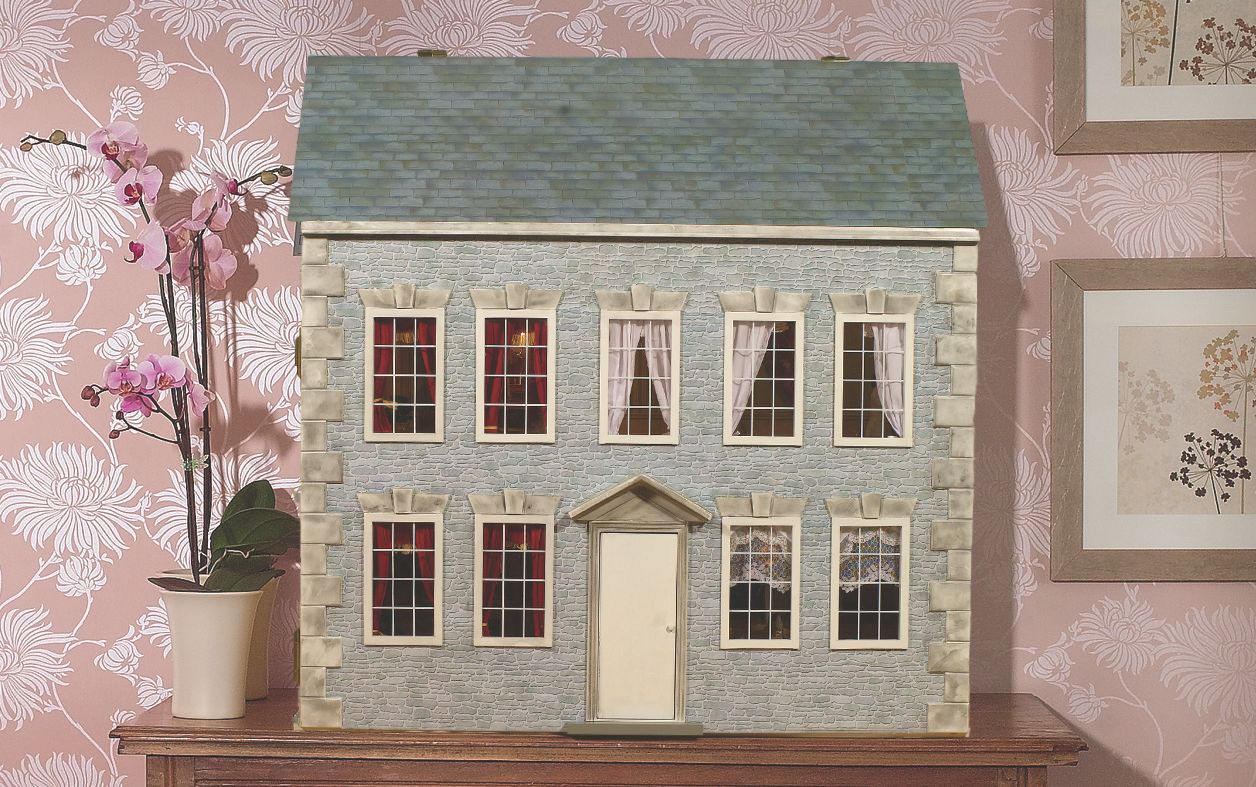 How To Wallpaper The Front of Your Dolls House