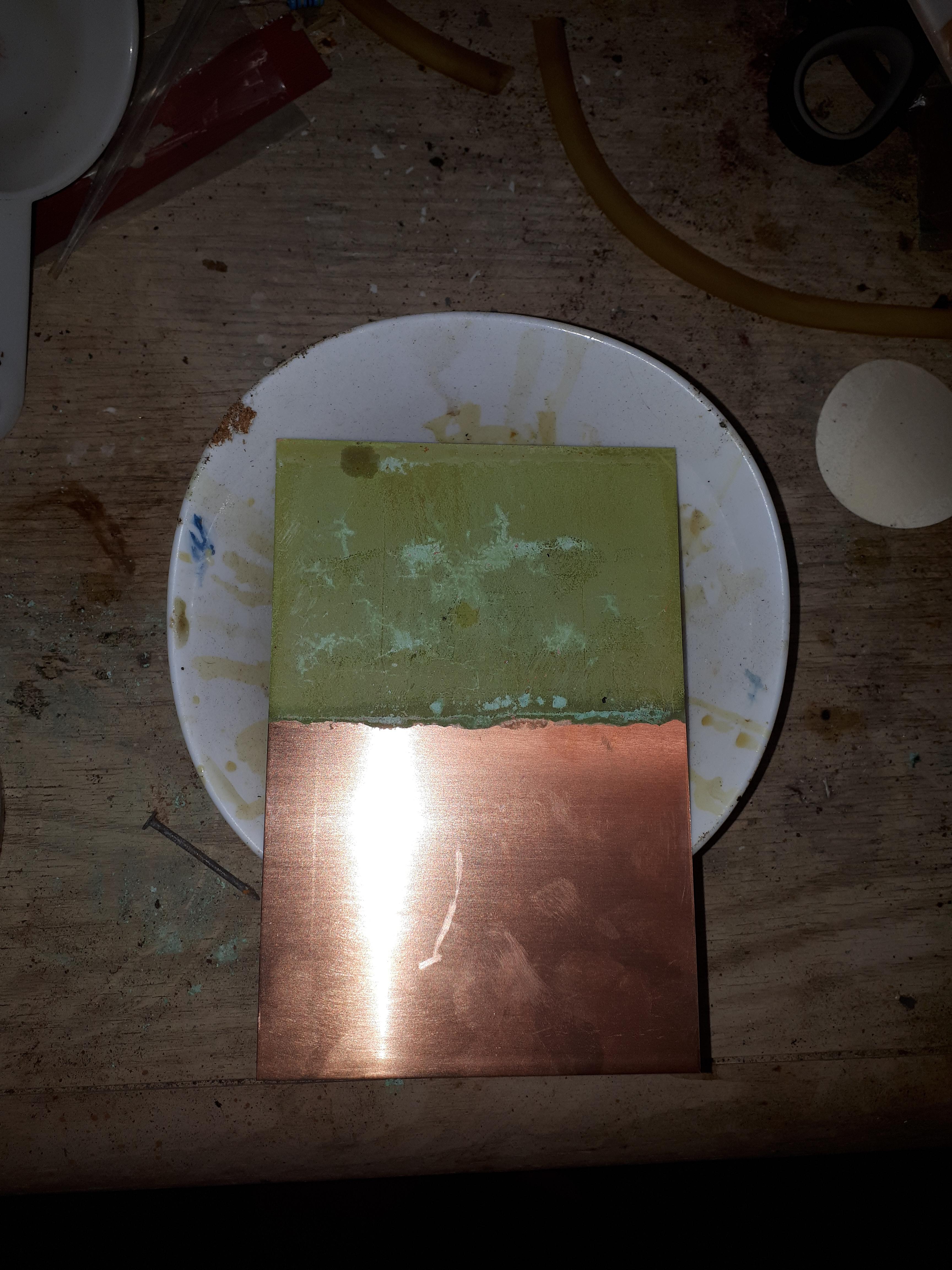 Copper Display Electroplating With Cobalt Salts and Graphite Electrodes