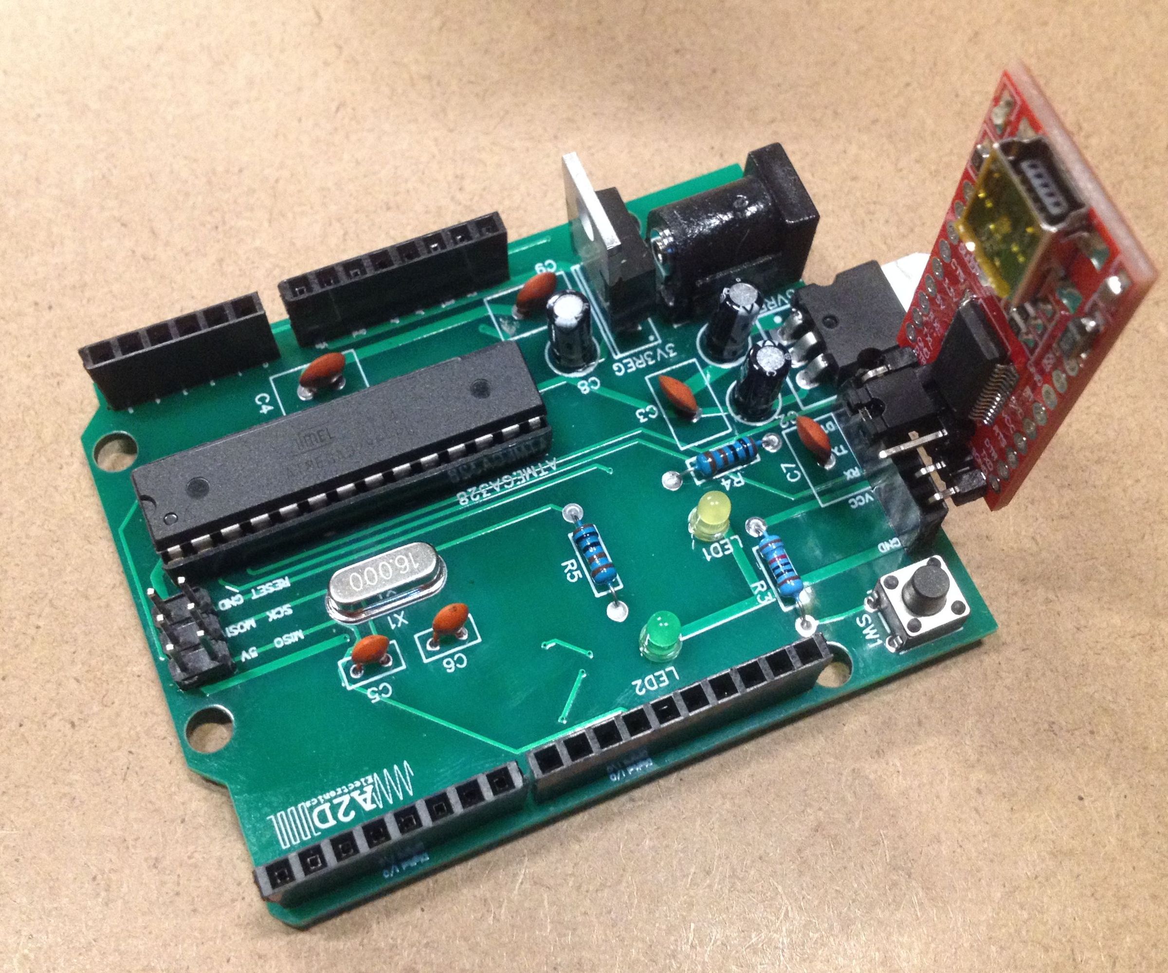 DIY Arduino UNO With Through Hole Components