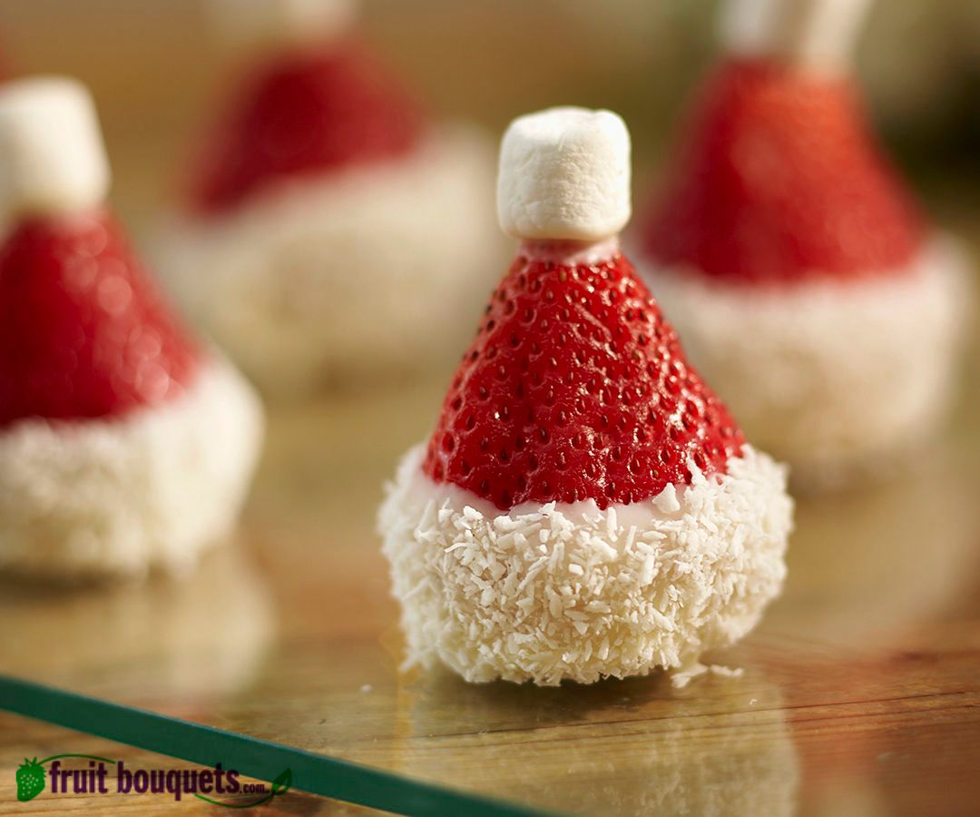 Fruit Bouquets' How to Make Santa Hat Strawberries