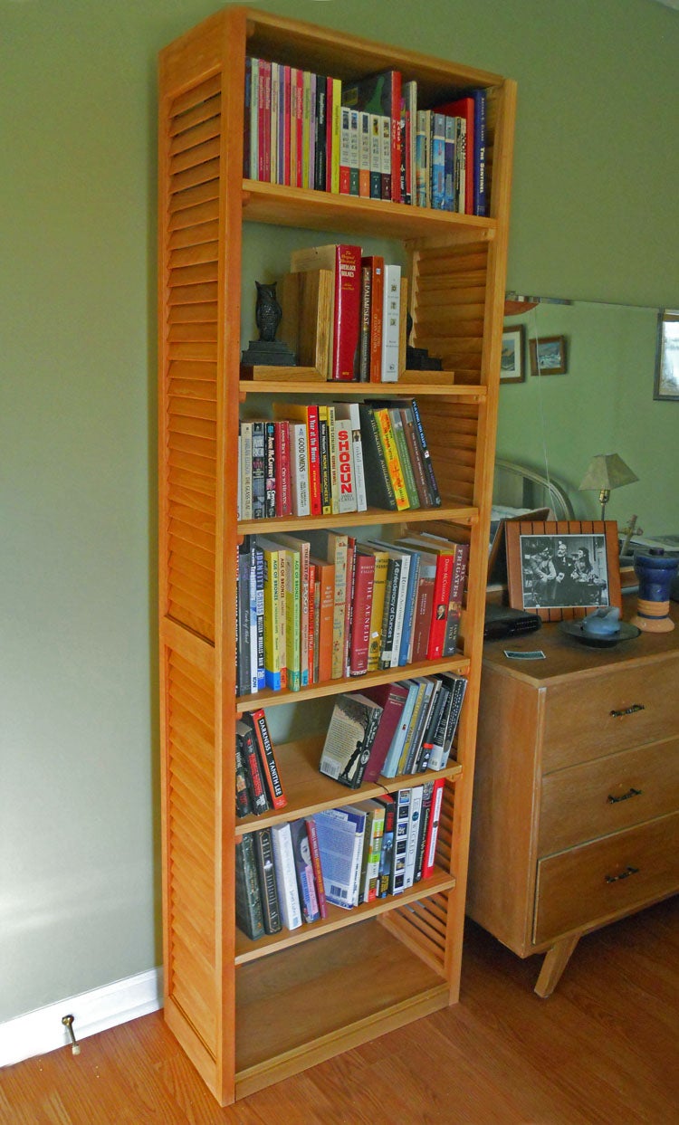 Louvered Plantation Shutter Bookcase