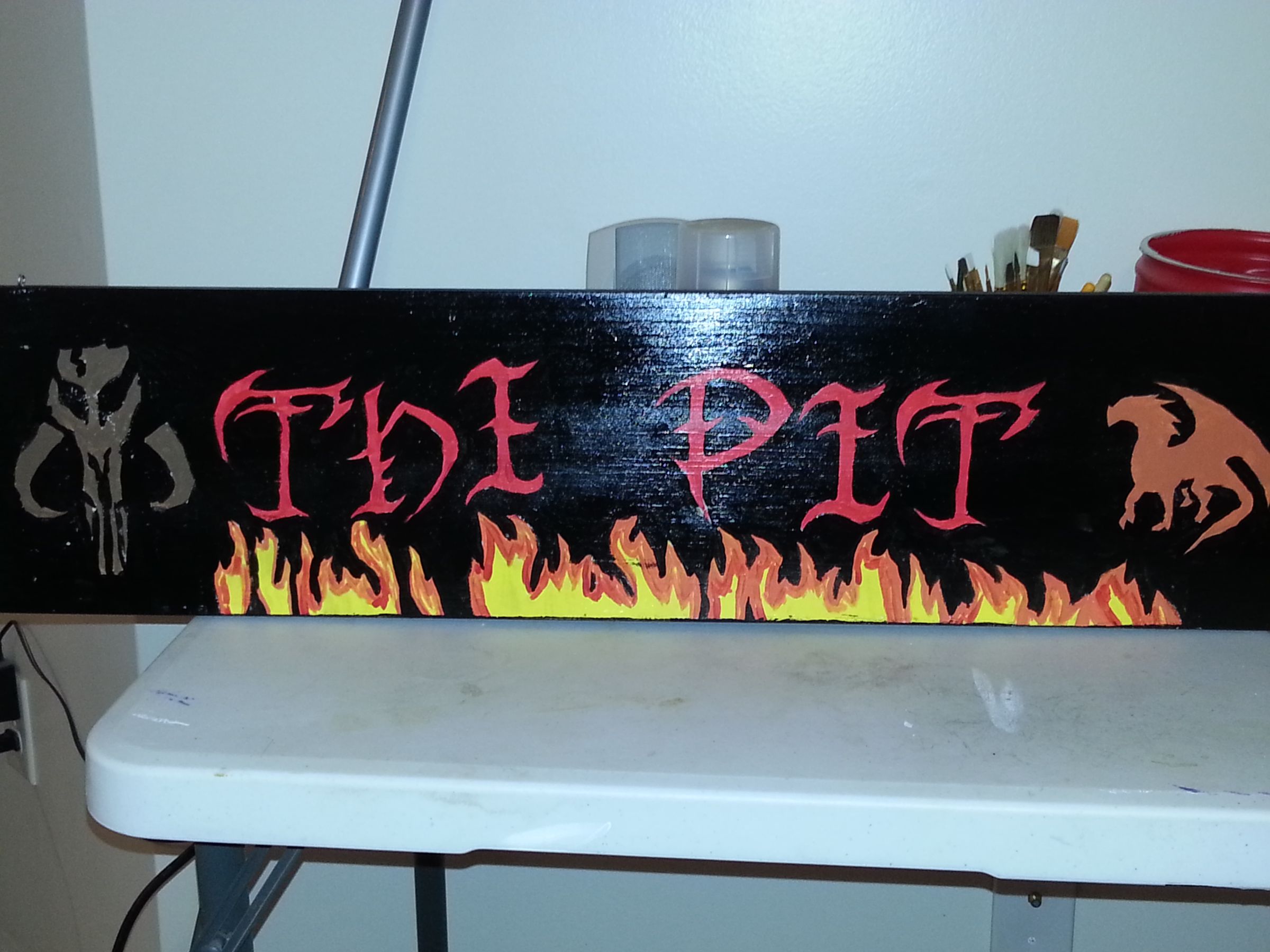 Painting a Wooden Sign 
