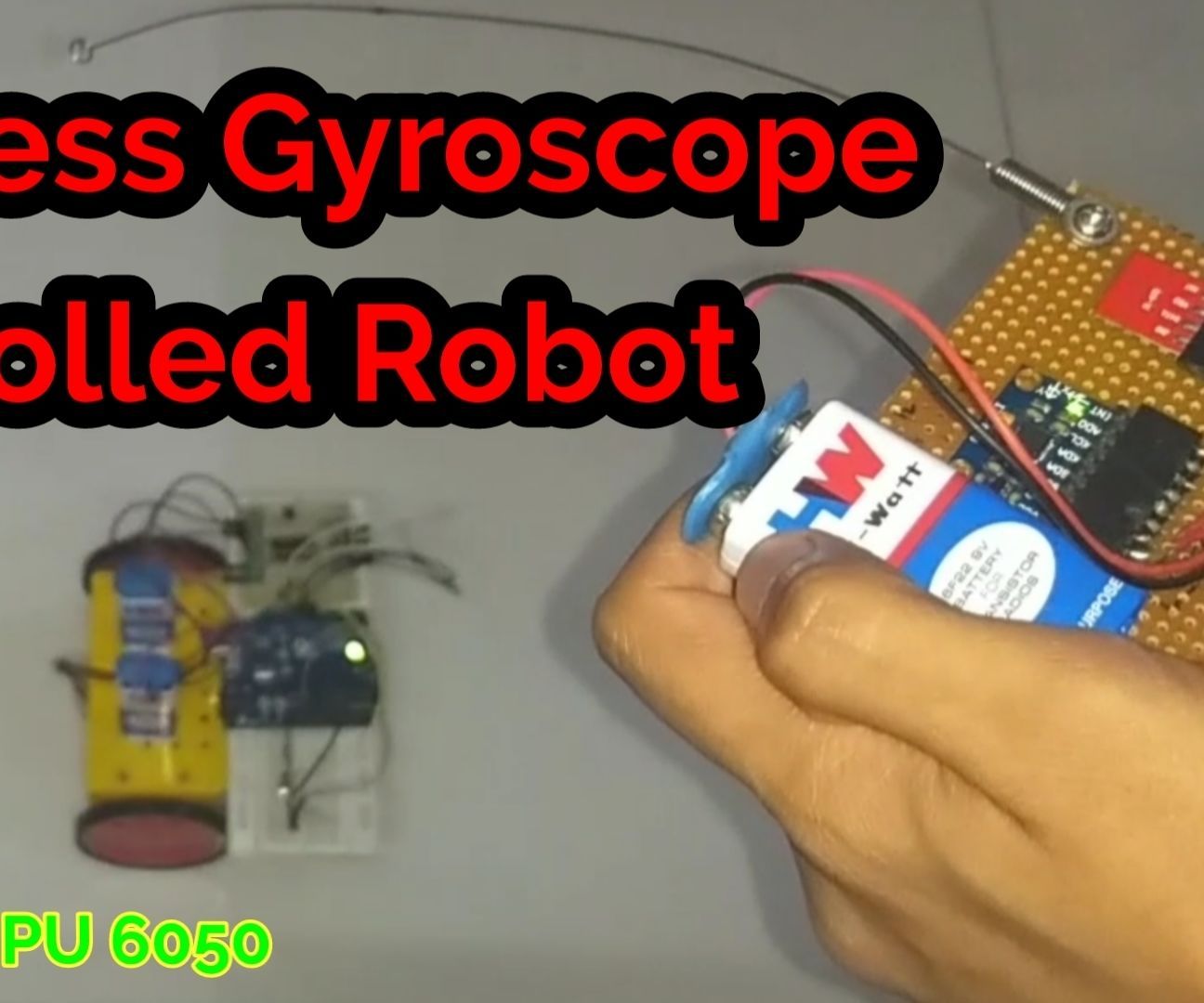 Gyroscope Controlled Robot (Wireless)