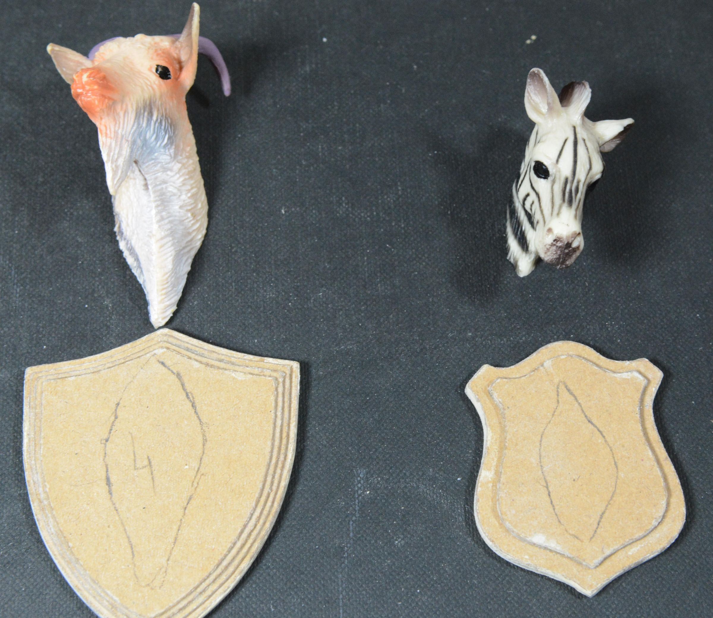 Miniature Animal Head Mounts Faux Taxidermy Brooches 6 Steps (with