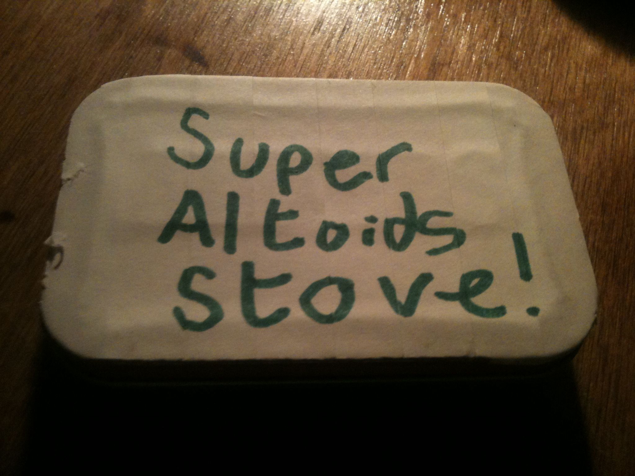 Super Altoids Stove