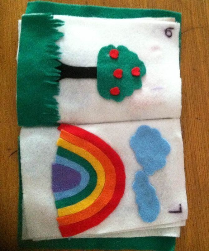 Diy Kid's Felt Book for a Rainy Day