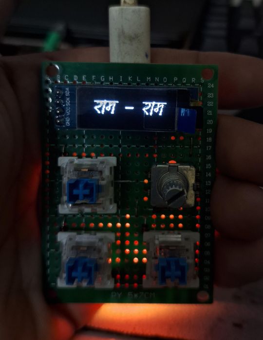 RP2040 Macropad wiring inside