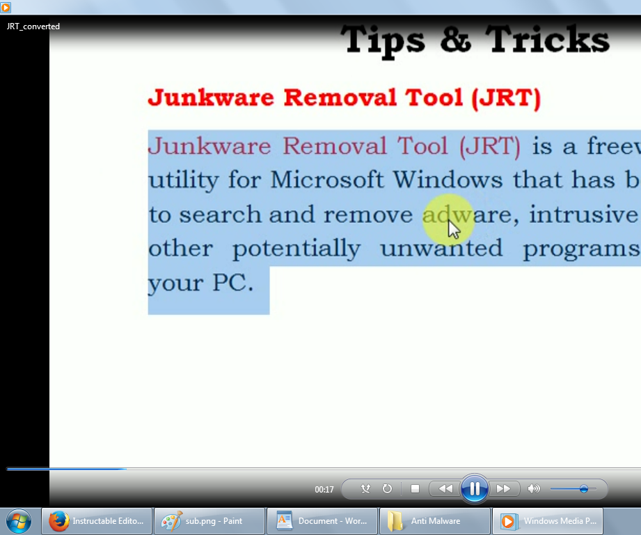 How to Use Junkware Removal Tool