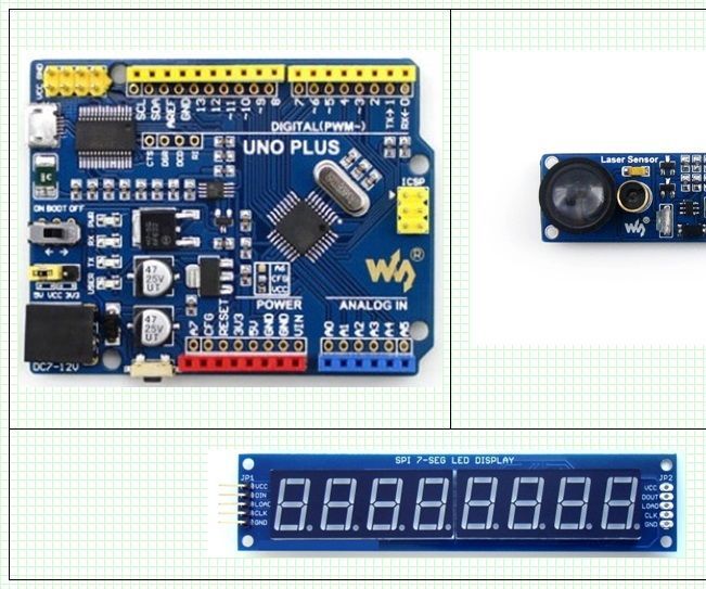 Arduino, Laser Obstacle Detection / Proximity Sensing / Line Counter