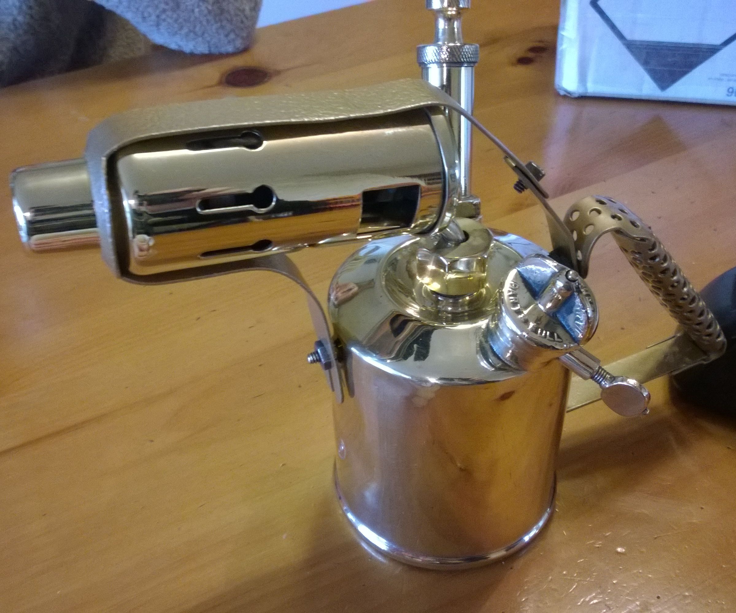 Upcycled Blow Torch Lamp