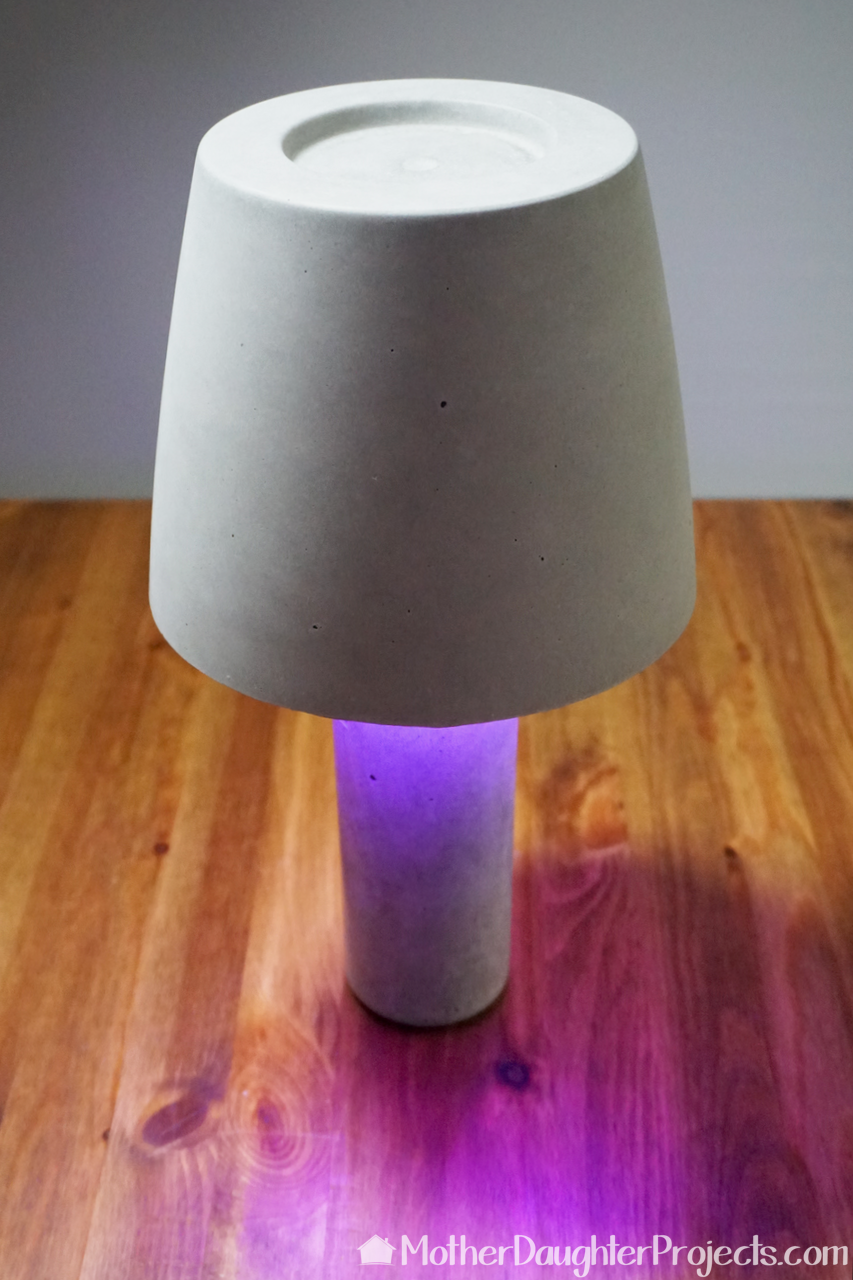 Cement lamp shade deals