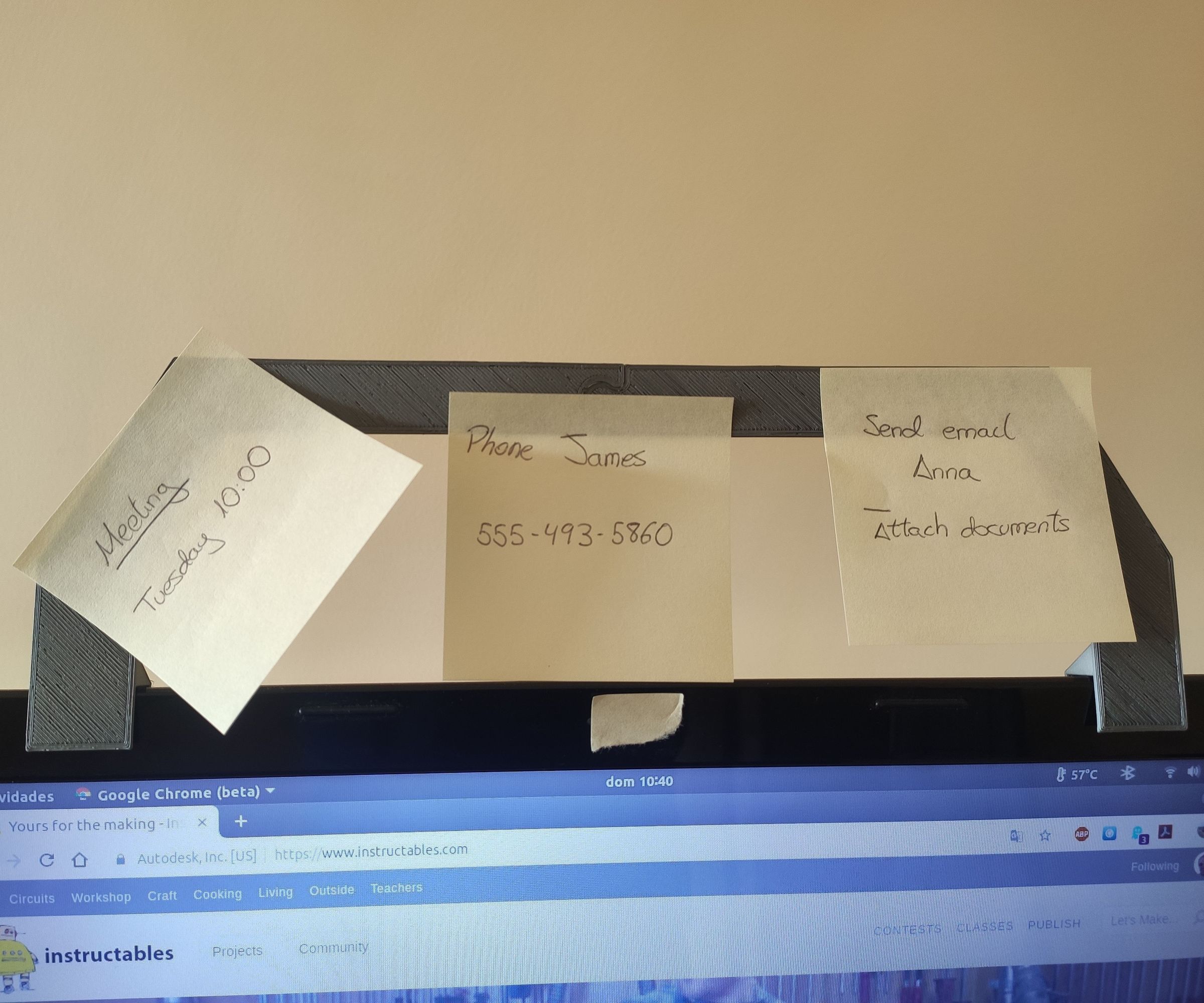 Post-it Support for Laptop