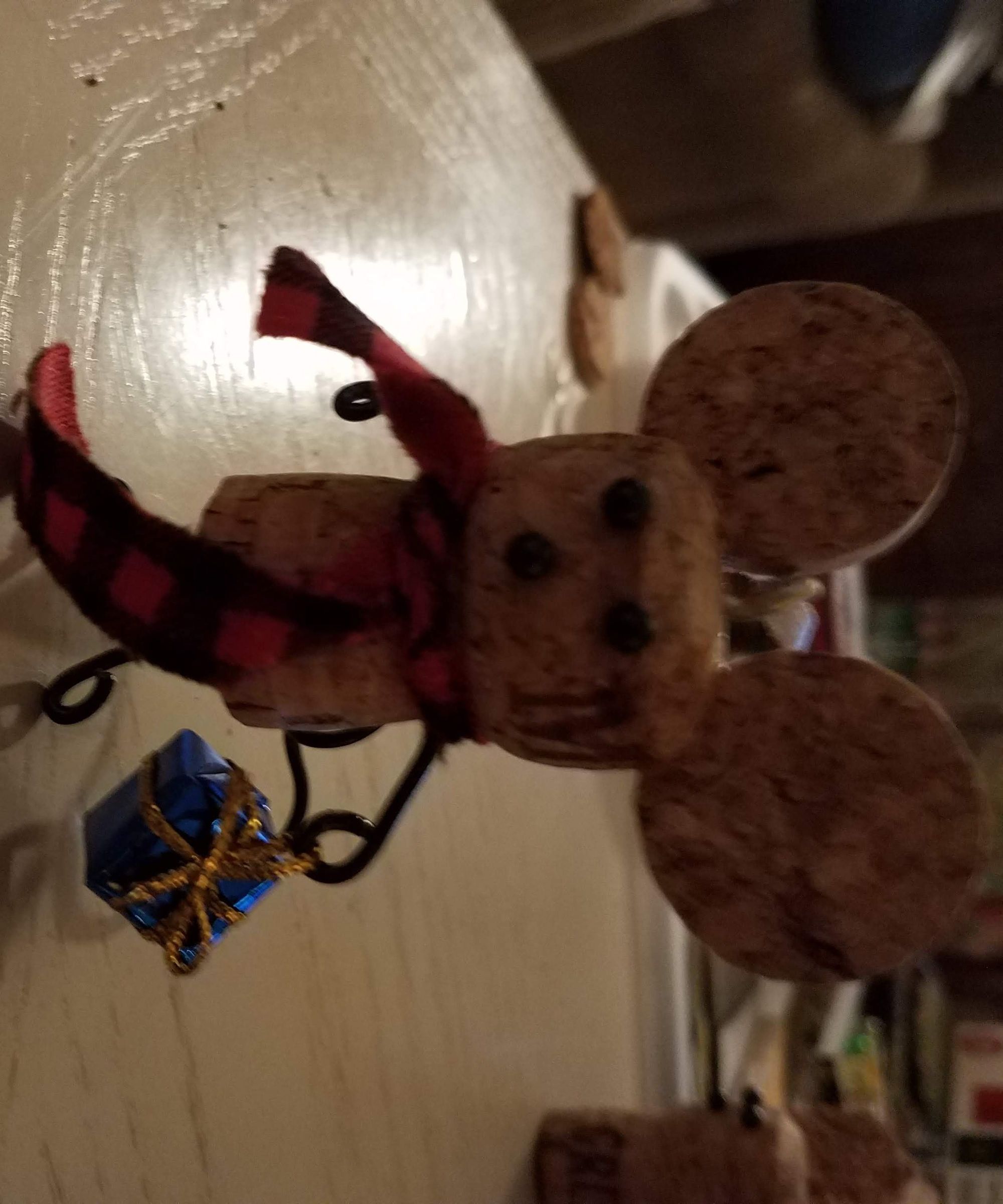 Cork Mouse Ornament