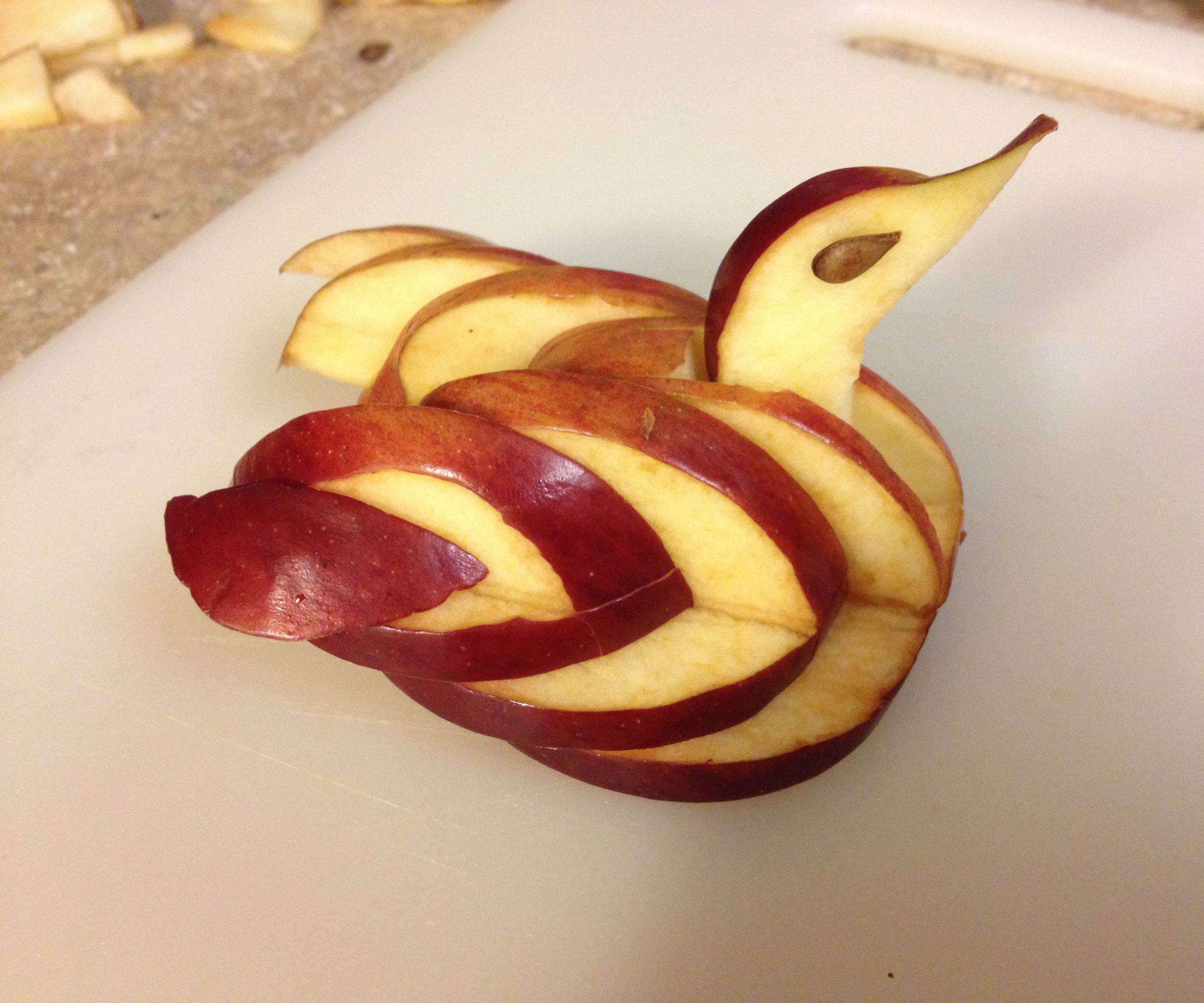 How to Create an Apple Swan