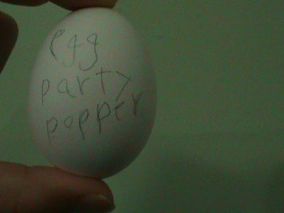 Egg Party Popper or Water Bomb