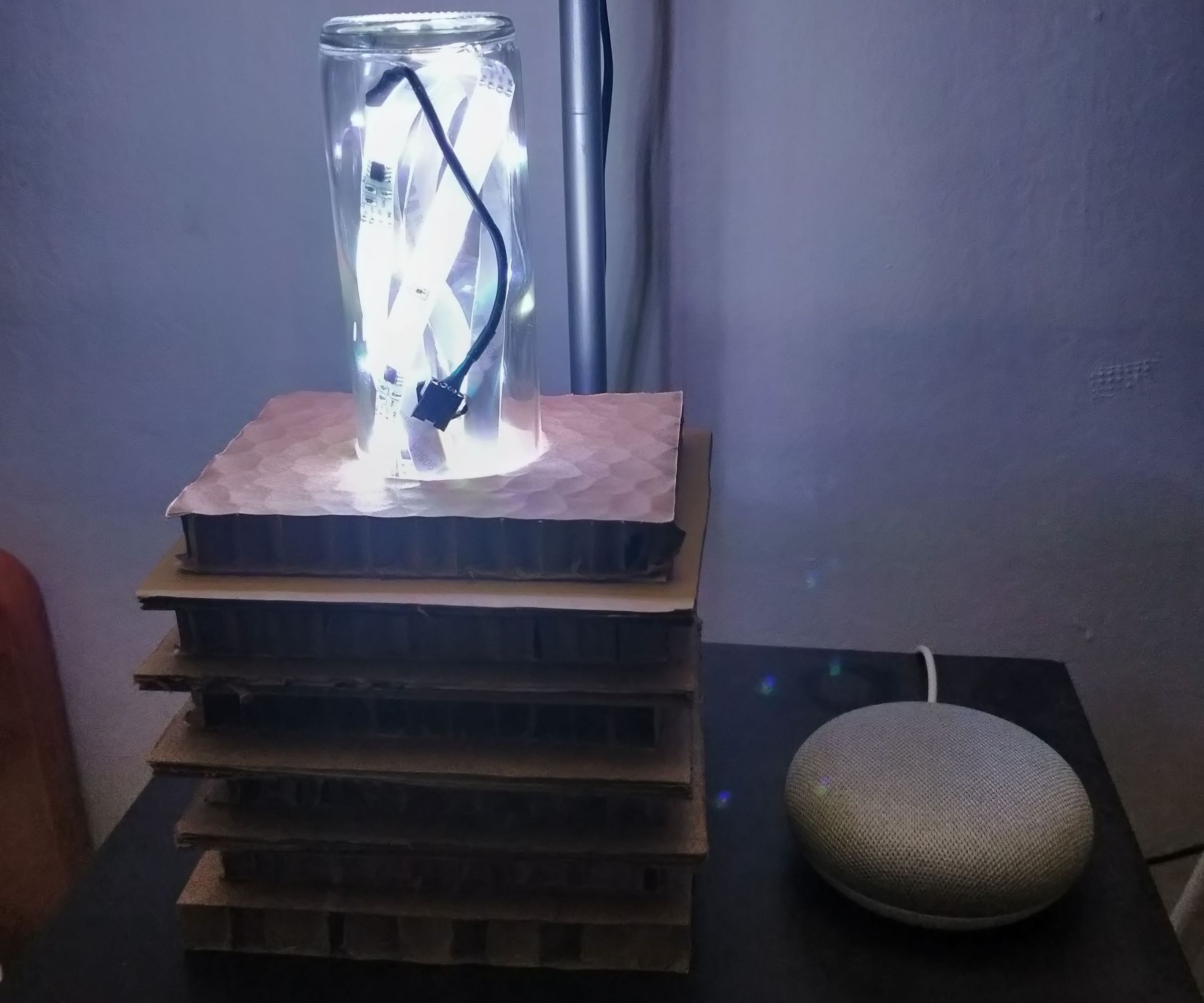 Simple Upcycled Bedside Lamp