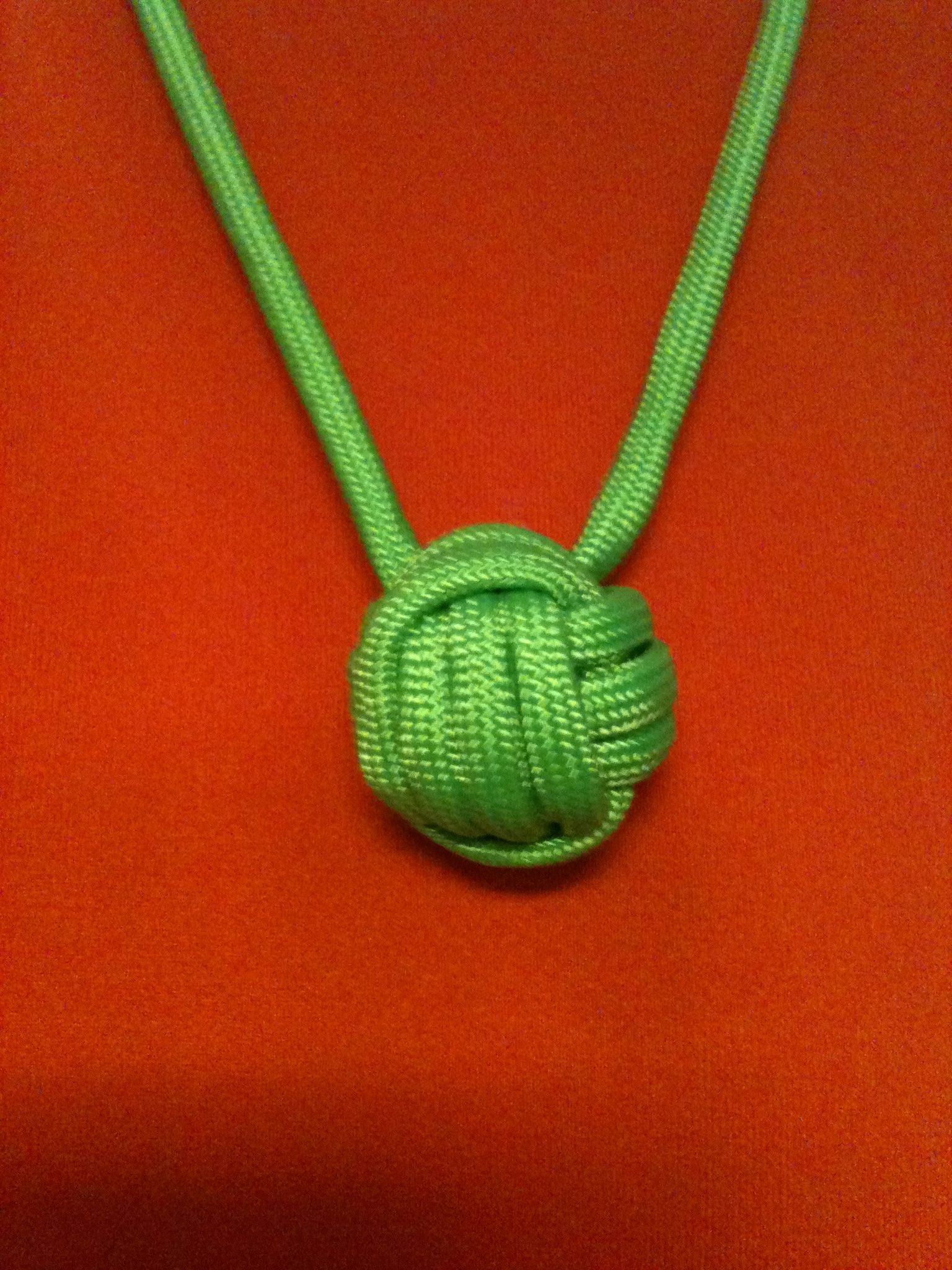 Paracord Monkeys Fist Necklace