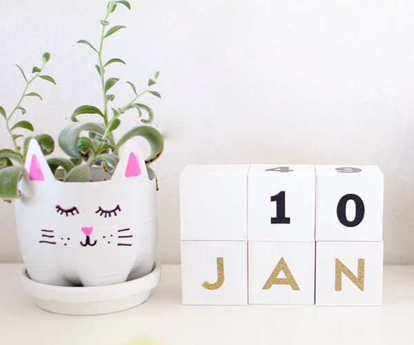 Wood Block Calendar