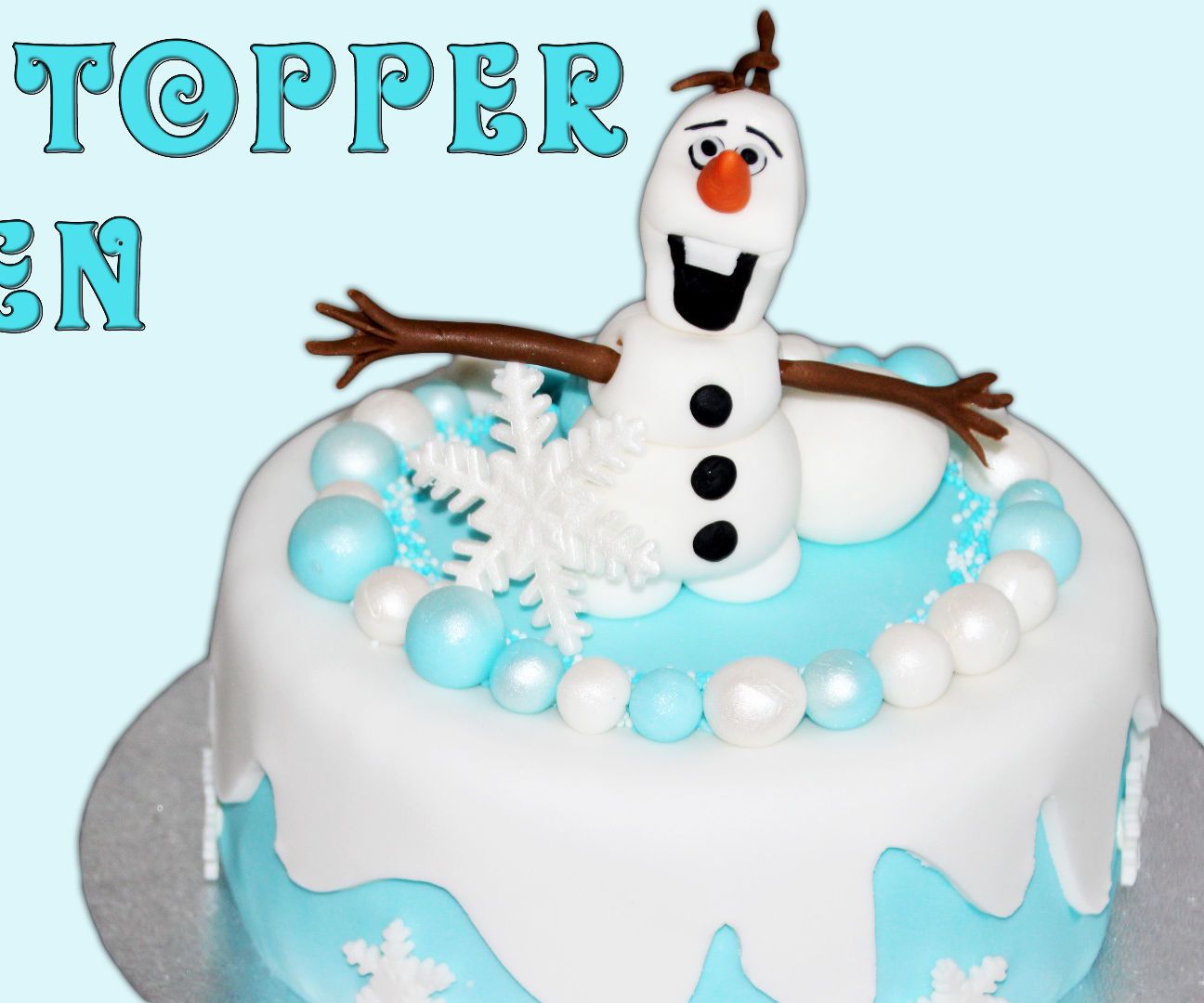  Frozen Snowman Olaf Fondant Icing Cake Toppers