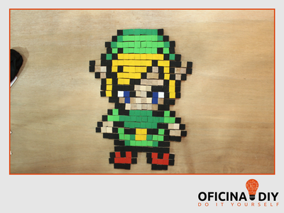 Pixel Art  of Link  the Legend  of Zelda