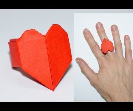 Origami Heart Ring  Instructions / DIY Beauty and Easy