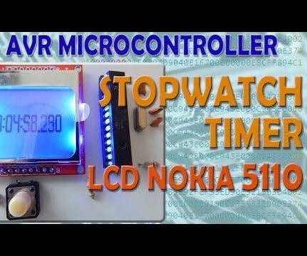 AVR Microcontroller. Stopwatch - Timer with the feature of display on LCD
