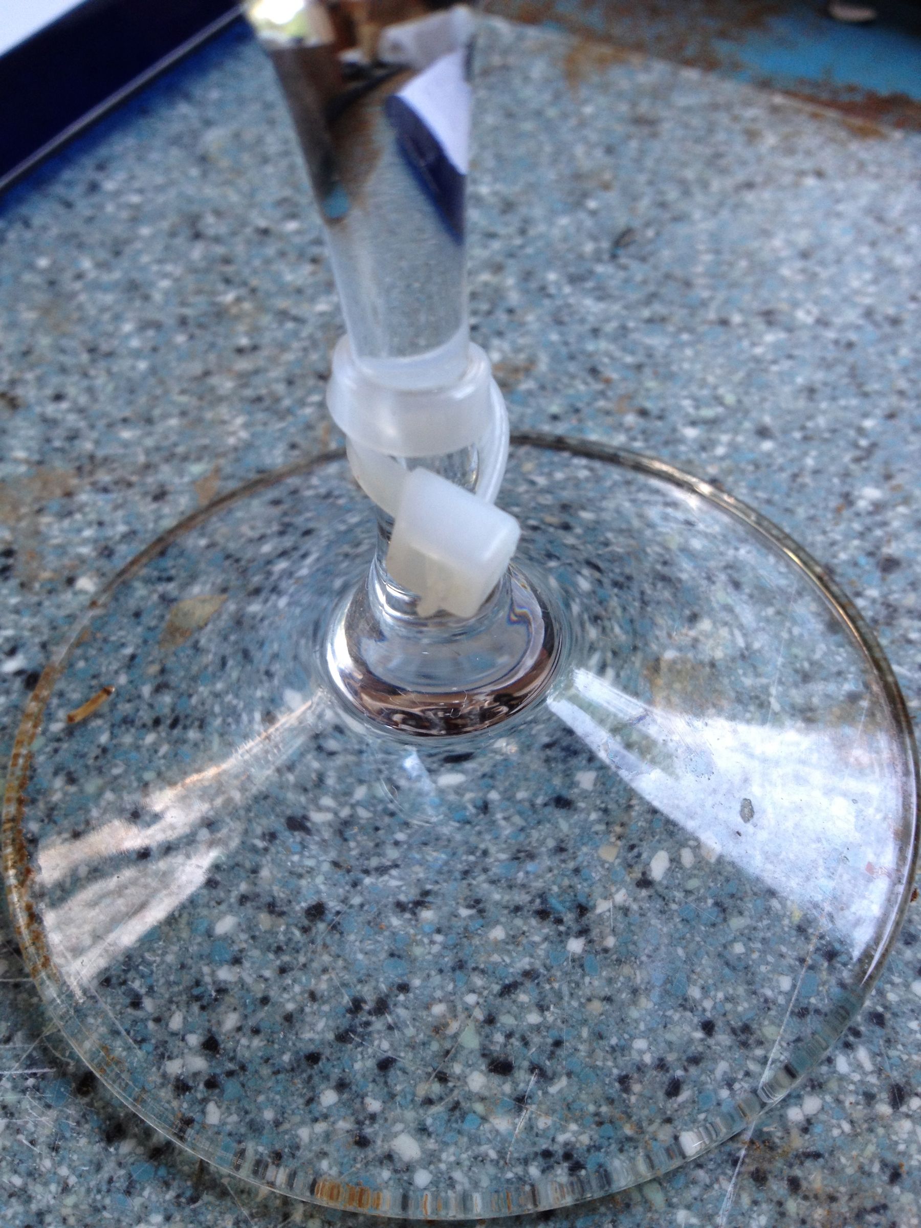 How to make manly wine glass jewelry.