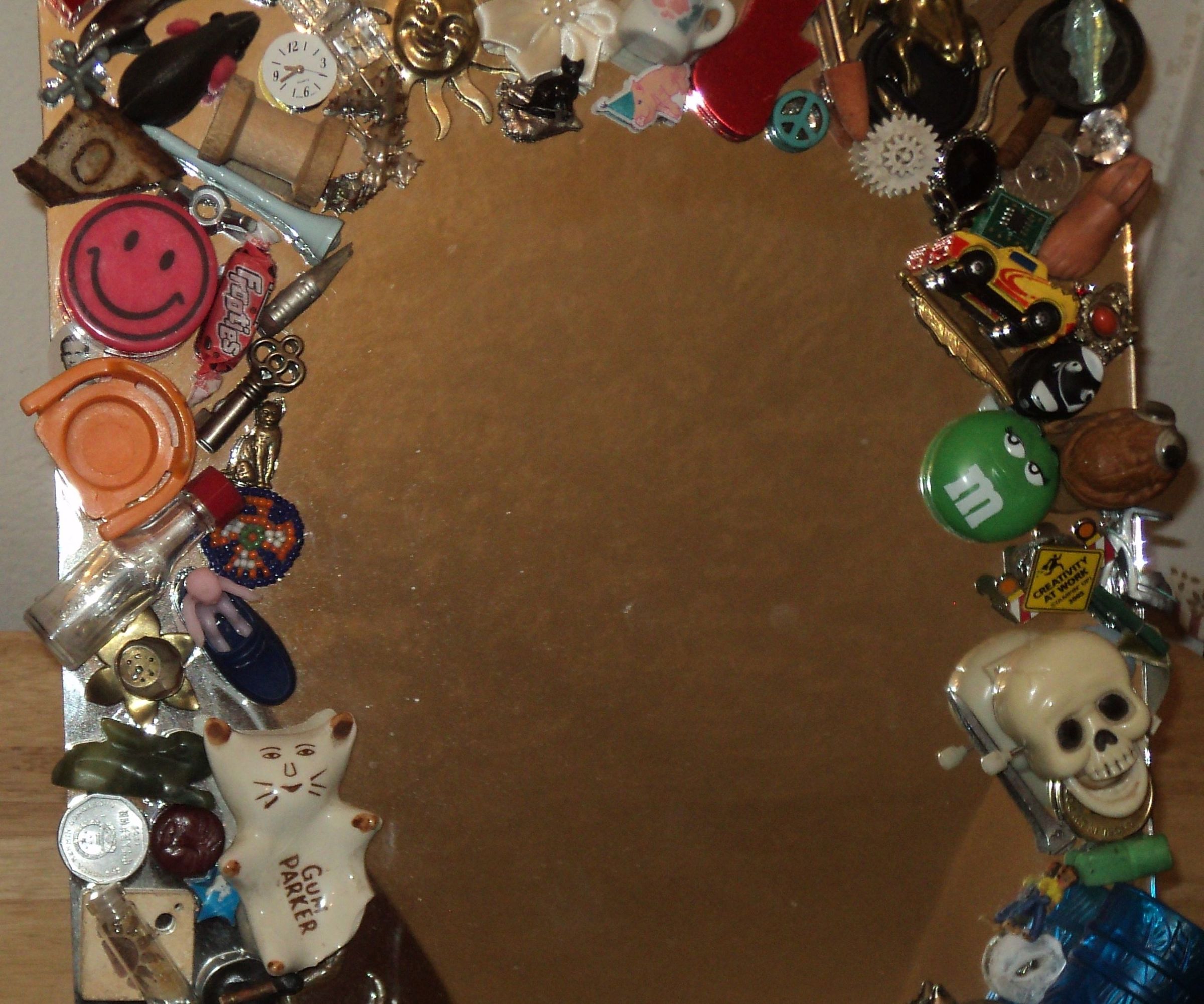 Make a Found Objects Memory Mirror (and Clean Your Junk Drawer)