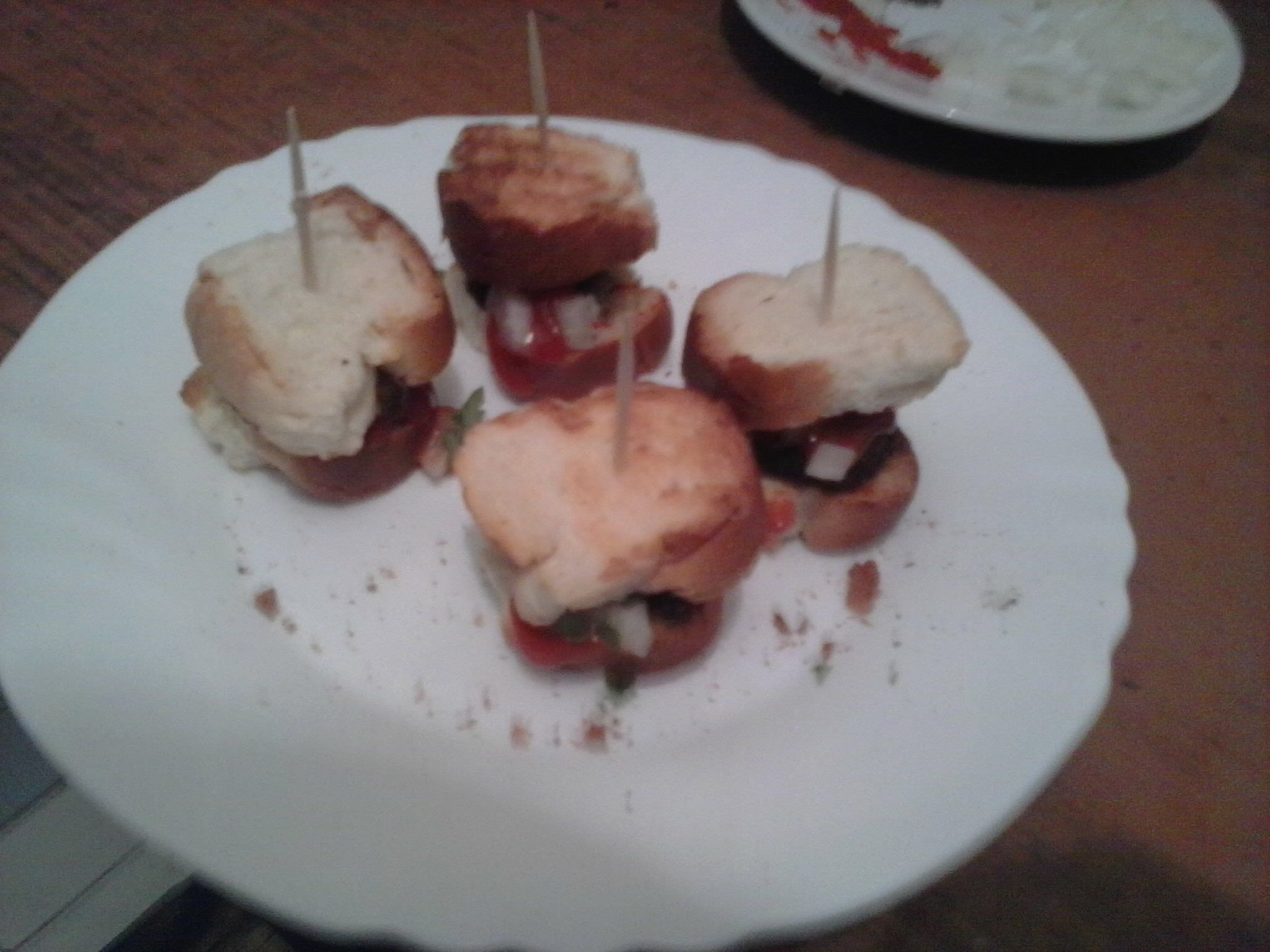 Mini Burgers Beer Snack