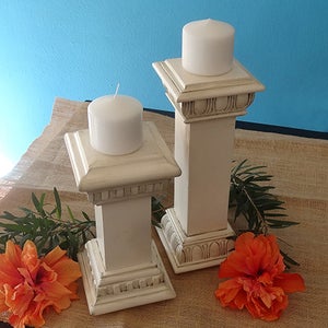 Painting and Antiquing the Candle Holders