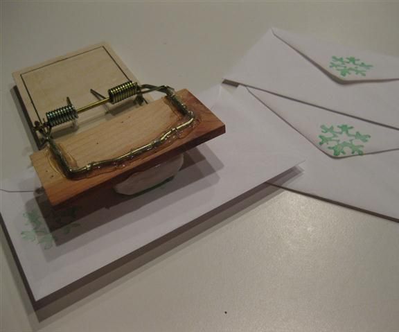 Rat Trap With Eraser Ink Stamper