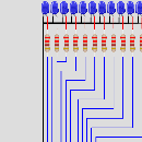 LED Chaser With 7 Patterns -wokwi Arduino