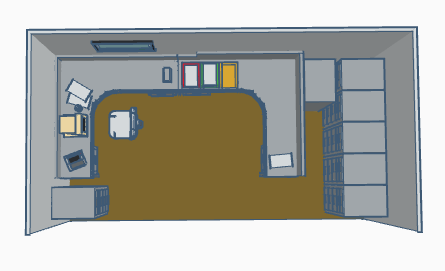 Diorama Project: 427's Office (Tinkercad)