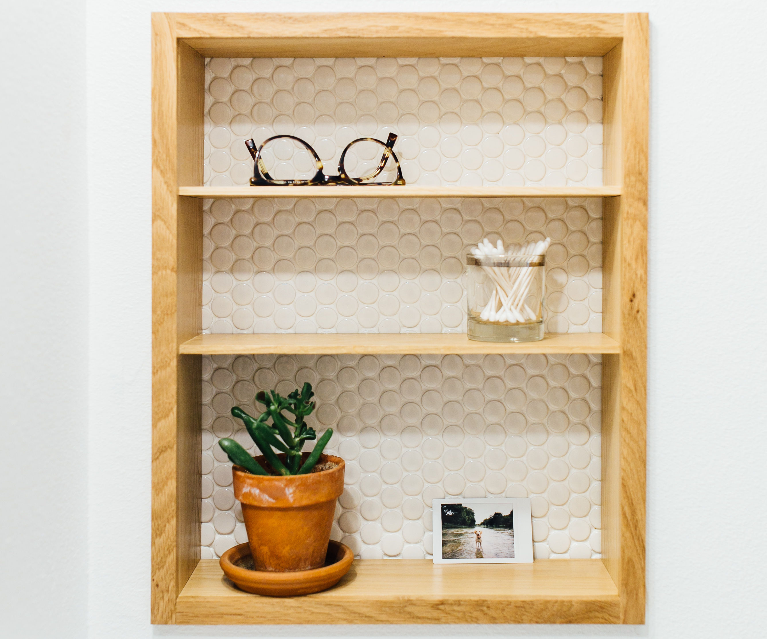 Building Recessed Bathroom Wall Shelves