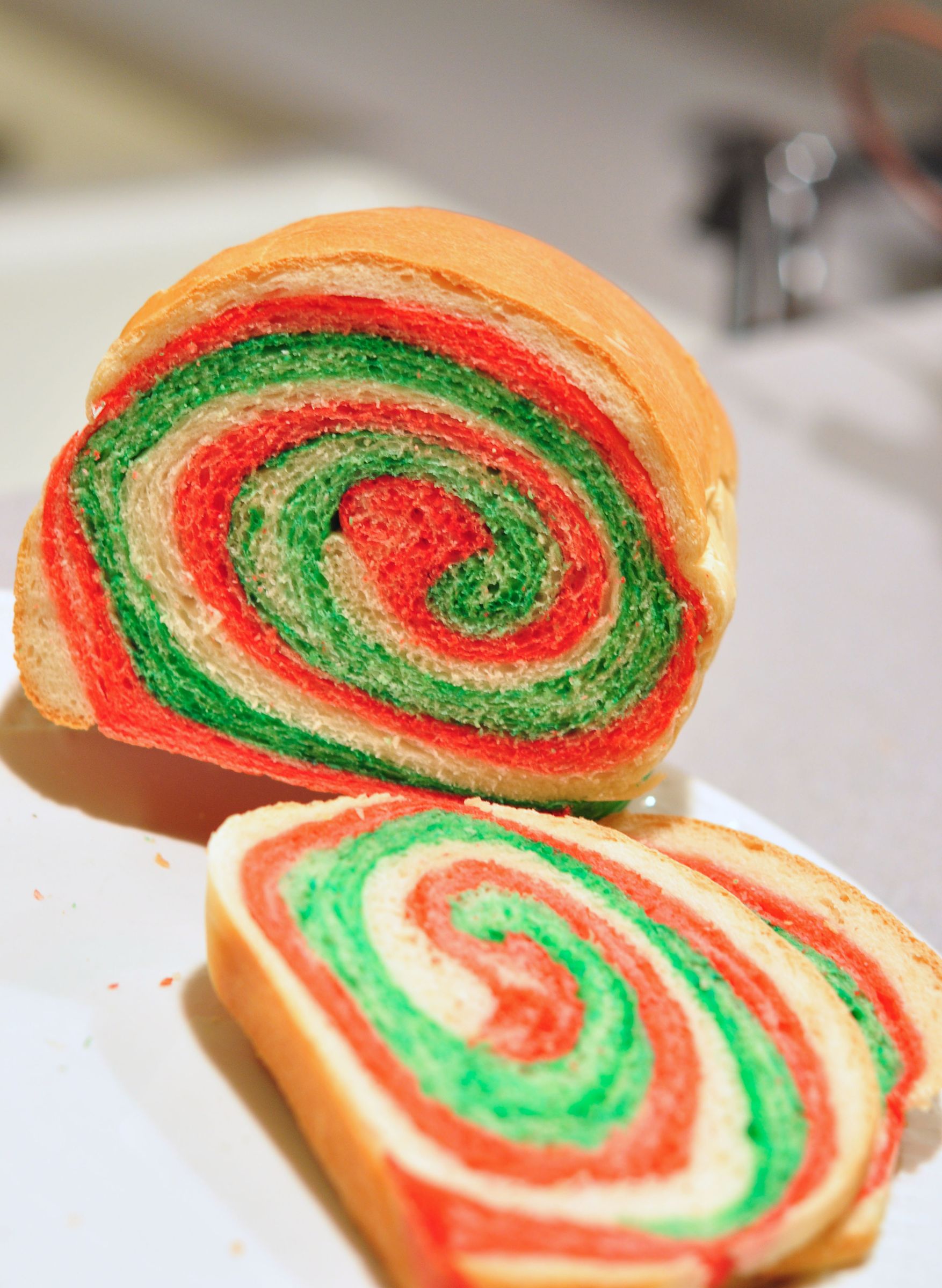 Color Swirl Sandwich Bread