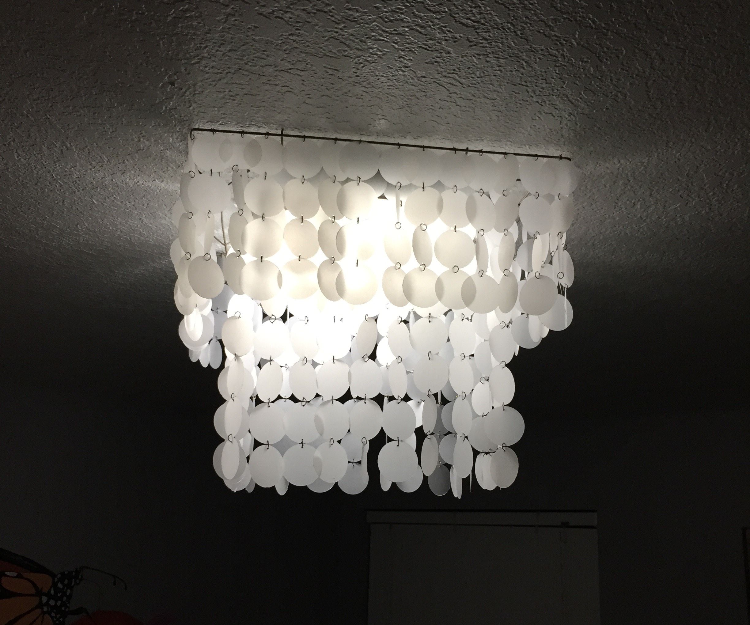 DIY Faux Shell Chandelier - Made With Paper