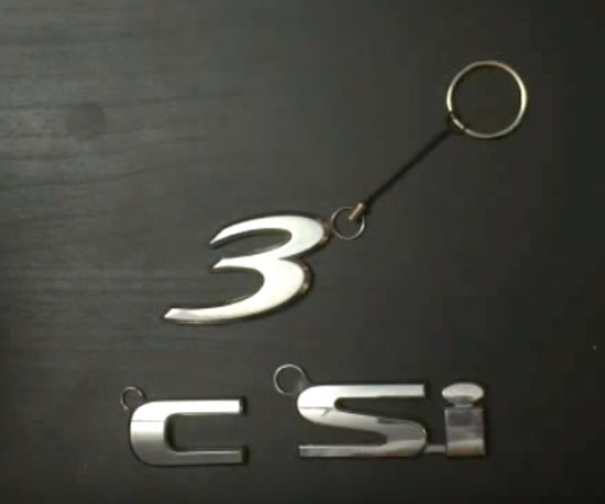 Make a Keychain From a Car Badge With JB Weld