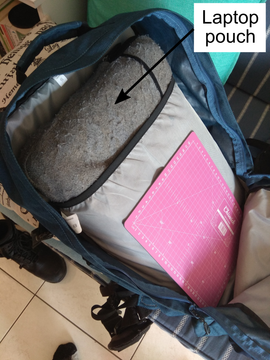 add padding to backpack for laptop Add Functionality for More Fun: Backpack Hip & Chest Straps As Well As  Laptop Protector Pouch. : 5 Steps