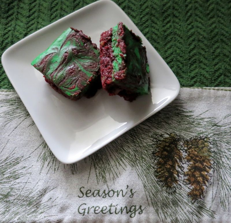 Red Velvet Swirl Brownies
